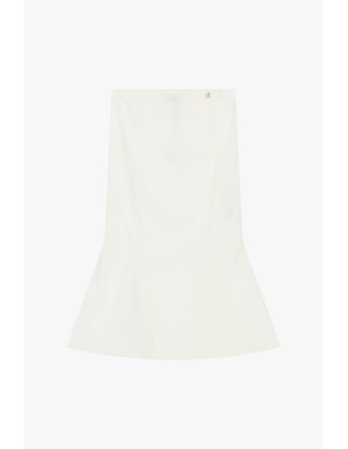 Lange uitlopende rok met hoge taille, effen, Dixie