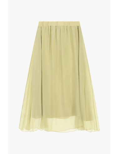Dixie A-lijn midi-rok met elastische taille