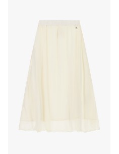 Dixie A-lijn midi-rok met elastische taille