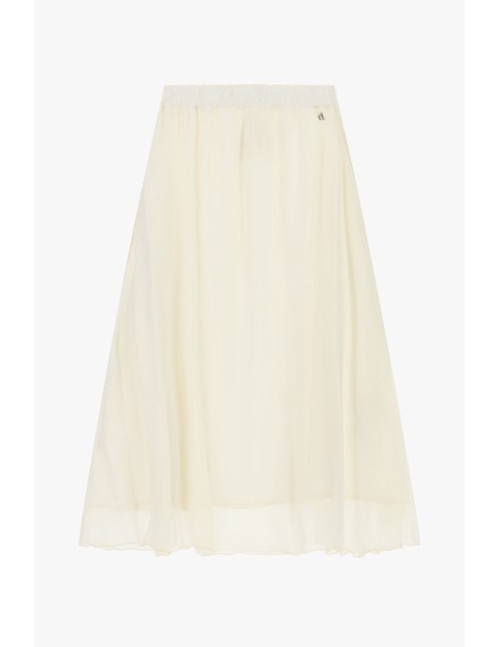 Dixie A-lijn midi-rok met elastische taille