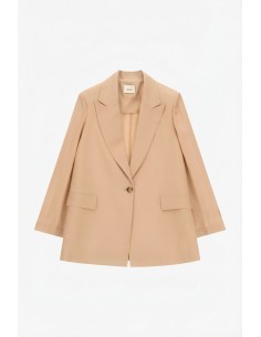 Dixie blazer met enkele knooprij en opgestikte zakken aan de voorkant