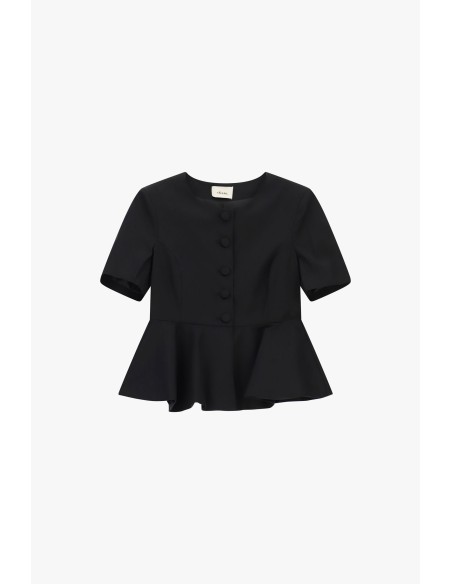 Korte blazer met korte mouwen en volant Dixie