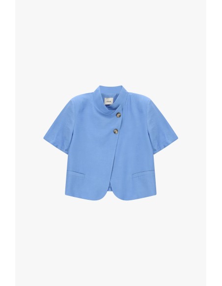 Korte double-breasted blazer met korte mouwen Dixie