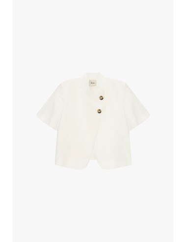 Korte double-breasted blazer met korte mouwen Dixie