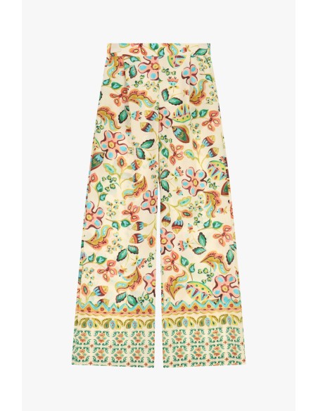 Dixie Palazzo-broek met bloemenprint en wijde pijpen