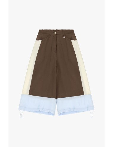 Wijde bermudashorts met colorblockdetails en trekkoord Dixie