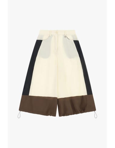 Wijde bermudashorts met colorblockdetails en trekkoord Dixie