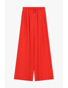Palazzo-broek met elastische tailleband van Dixie 2