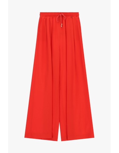 Palazzo-broek met elastische tailleband van Dixie