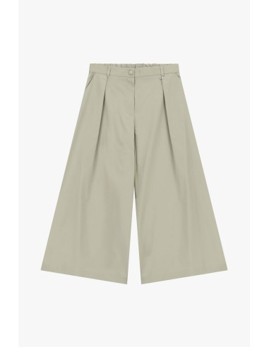 Wijde palazzobroek met hoge taille en plooien Dixie