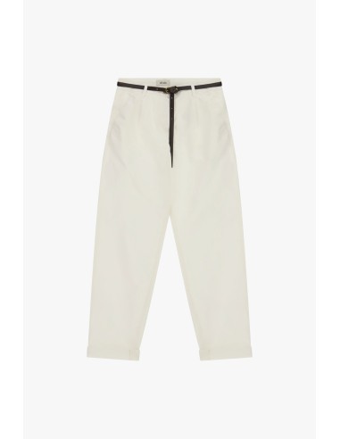 Chino-fit broek met smalle tailleband en omslagen van Dixie
