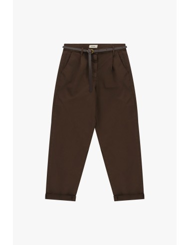 Chino-fit broek met smalle tailleband en omslagen van Dixie