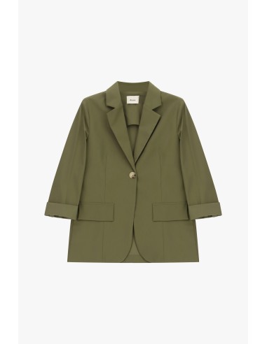 Dixie blazer met één rij knopen en klepzakken