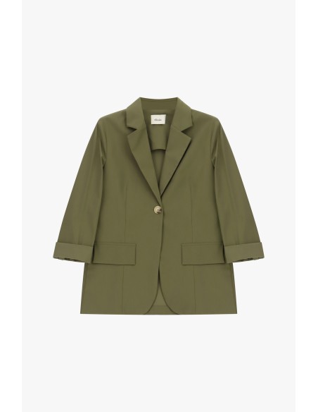 Dixie blazer met één rij knopen en klepzakken