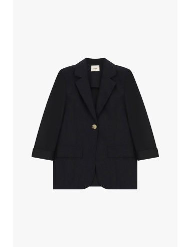 Dixie blazer met één rij knopen en klepzakken