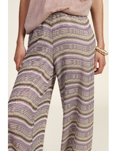 Dixie Palazzo-broek met patroon en wijde pijpen