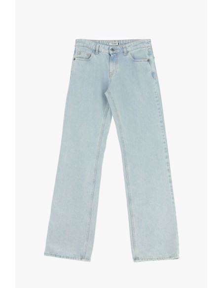 Jeans met vijf zakken, rechte pijpen en hoge taille alstublieft