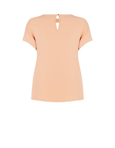 Soepelvallende Curvy-blouse van mat satijn met cut-out Rinascimento Curvy