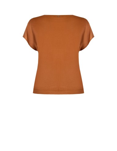 Ruimvallend T-shirt van viscosemix met licht gekreukt effect Rinascimento Curvy