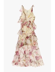 Lange jurk met bloemenprint en ruches Dixie 2