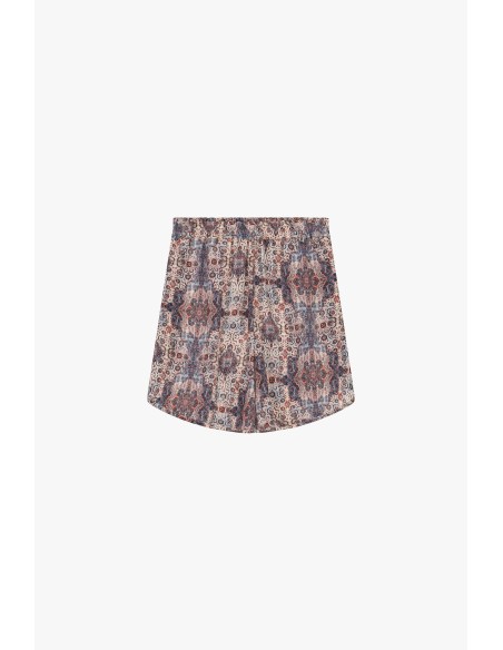 Dixie regular-fit shorts met paisleyprint en elastische tailleband