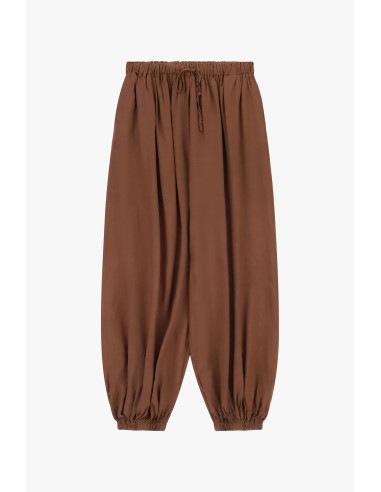 Broek met elastische taille en enkelboorden, losse pasvorm Dixie