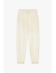 Broek met elastische taille en enkelboorden, losse pasvorm Dixie