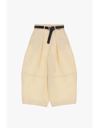 Cropped Palazzo-broek met riem en plooien van Dixie