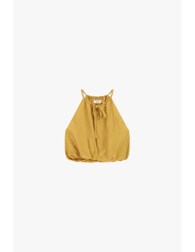 Cropped top met dunne bandjes en gerimpelde onderkant Dixie
