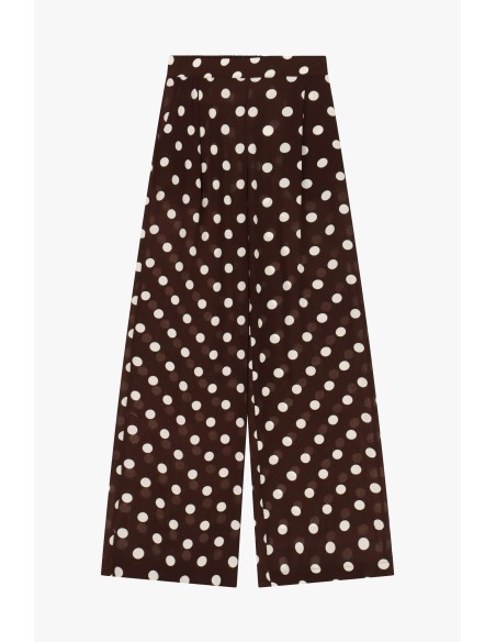 Dixie Palazzo-broek met stippen en wijde pijpen