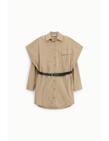 Oversized hemdjurk met riem en zak van Dixie
