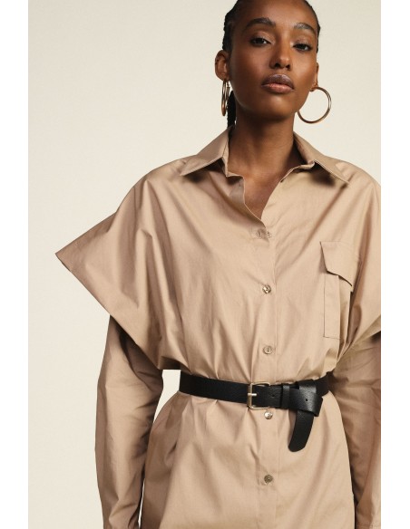 Oversized hemdjurk met riem en zak van Dixie