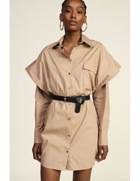 Oversized hemdjurk met riem en zak van Dixie