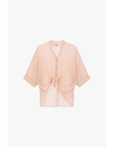 Cropped blouse met knoopdetail aan de voorkant en omgeslagen mouwen van Dixie