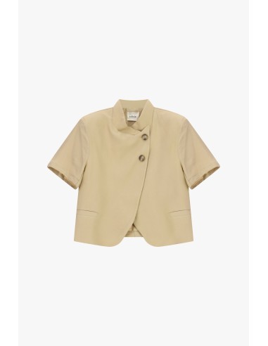 Korte double-breasted blazer met korte mouwen Dixie