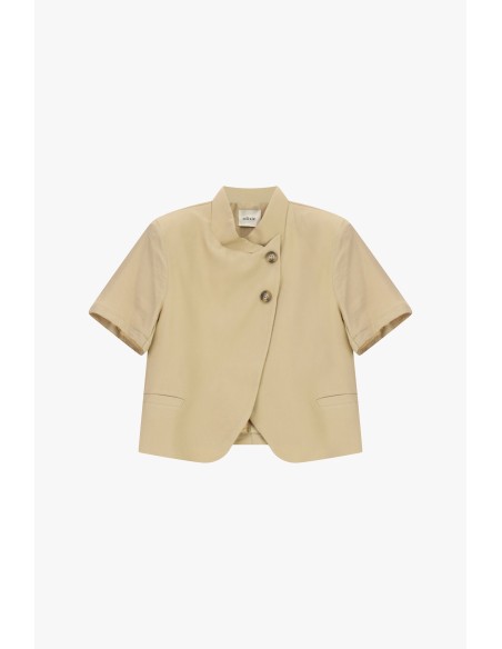 Korte double-breasted blazer met korte mouwen Dixie