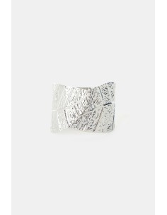 Gegraveerde stijve armband met bladmotief Dixie 2