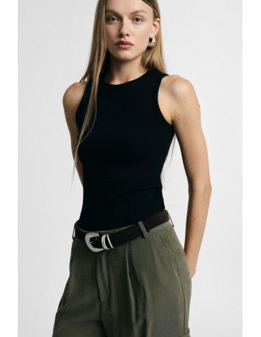 Basic Regular-Fit tanktop met ronde hals Please