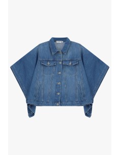 Oversized spijkerjas met wijde mouwen Please 2