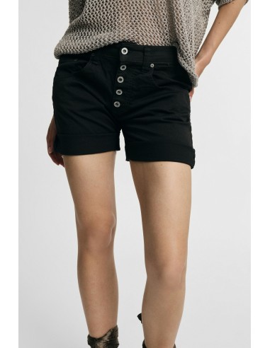 Regular-fit shorts met omslag en knopen Please
