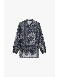 Regular fit overhemd met paisleyprint en een knoopdetail aan de voorkant Dixie 2