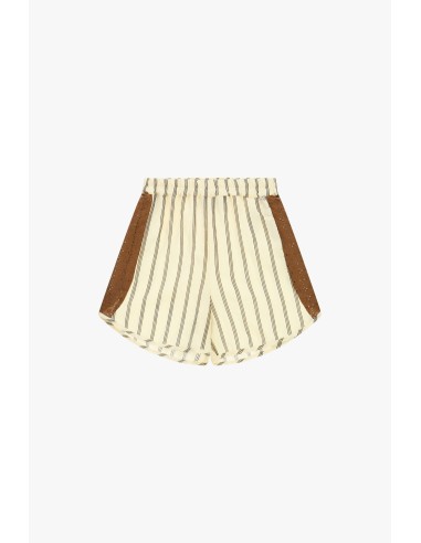 Regular-fit shorts met strepen en geperforeerde inzetstukken aan de zijkanten Dixie