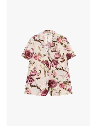 Korte blazer met korte mouwen en bloemenprint van Dixie