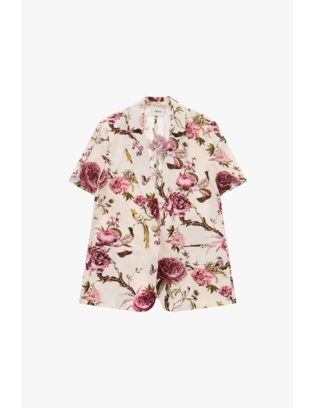Korte blazer met korte mouwen en bloemenprint van Dixie