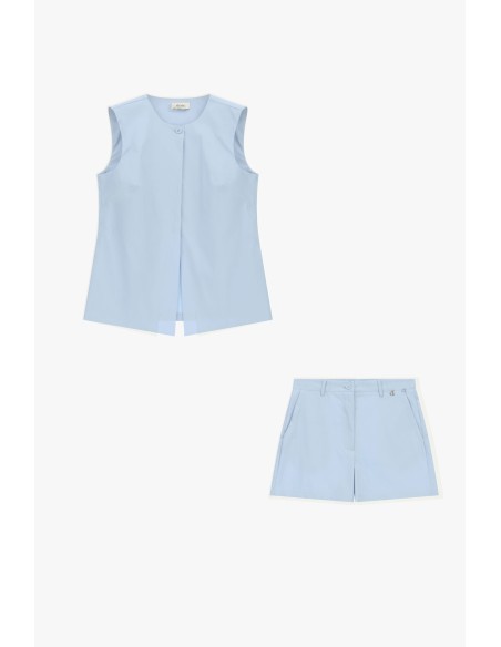 Dixie mouwloos vest met knoopsluiting