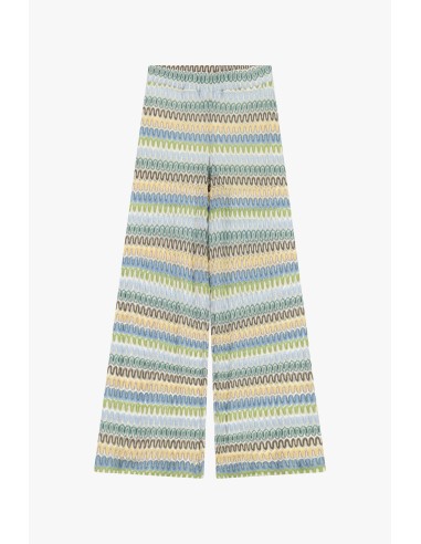 Palazzo-broek met golvend streeppatroon Dixie