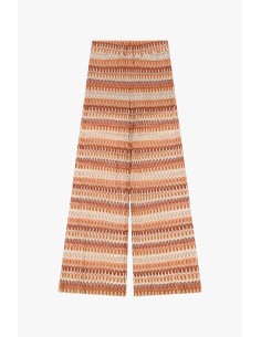 Palazzo-broek met golvend streeppatroon Dixie