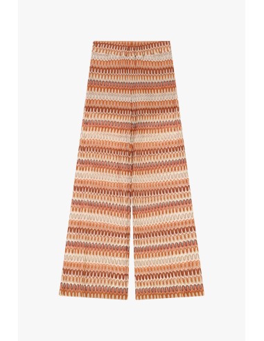 Palazzo-broek met golvend streeppatroon Dixie