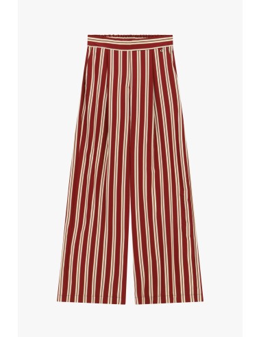 Gestreepte palazzo-broek met elastische taille van Dixie