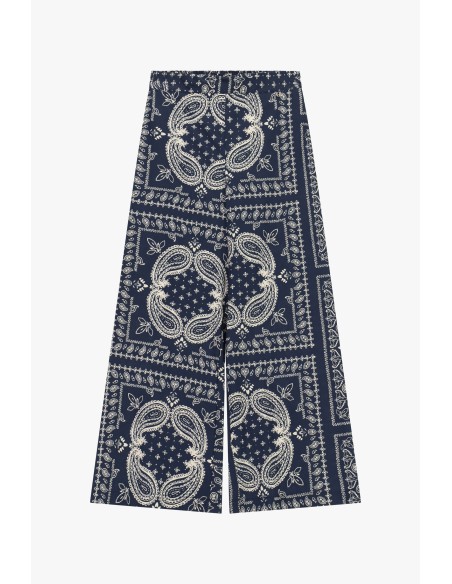 Palazzo-broek met paisleyprint Dixie